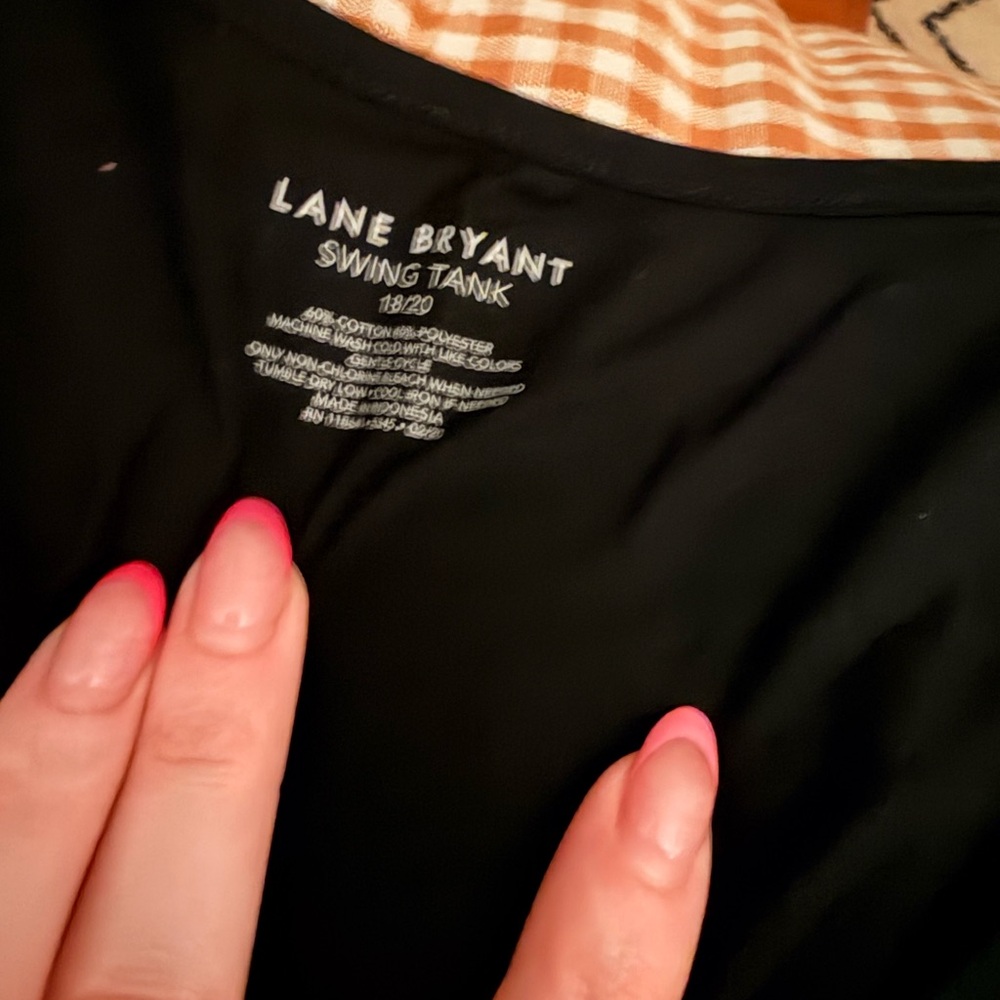 Lane Bryant Black Swing Tank